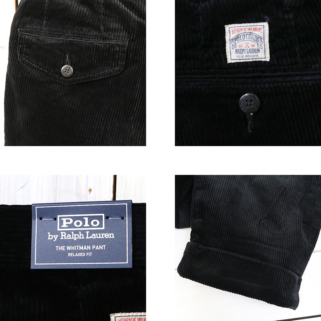 POLO RALPH LAUREN : RELAXED FIT CORDUROY WHITMAN CHINO PLEATED