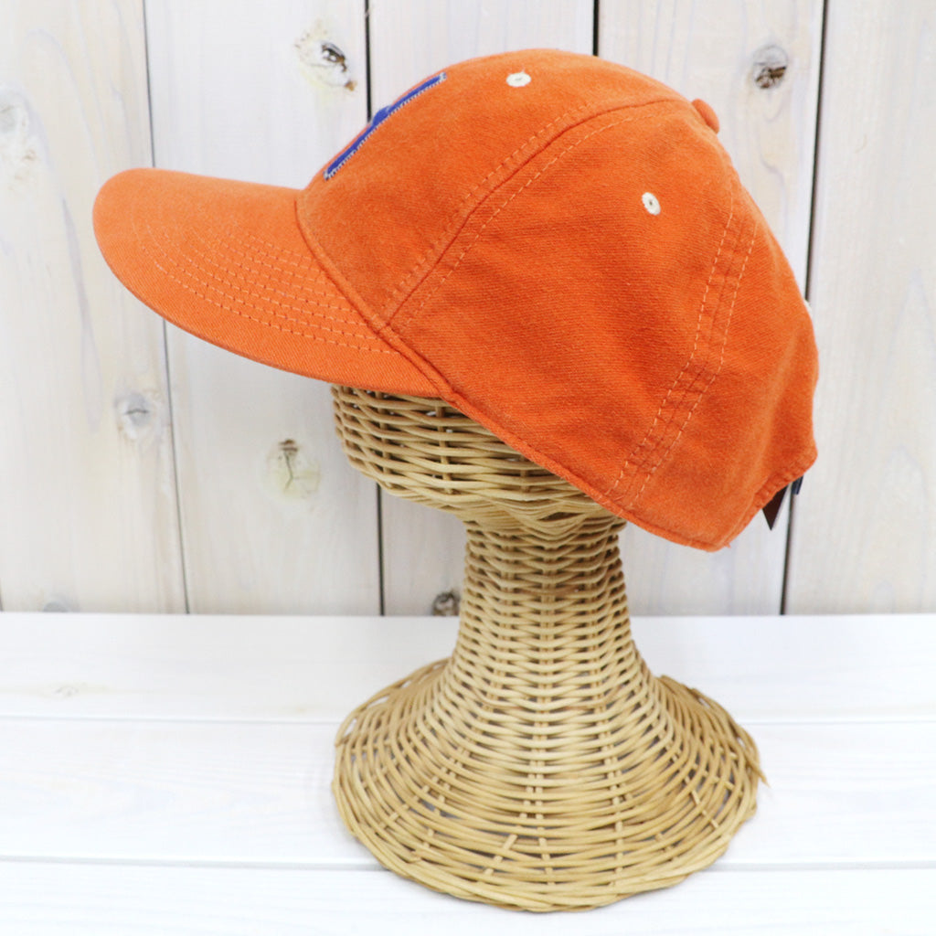 POLO RALPH LAUREN : FELT-PATCH CHAMOIS BASEBALL CAP (COLLEGE ORANGE)