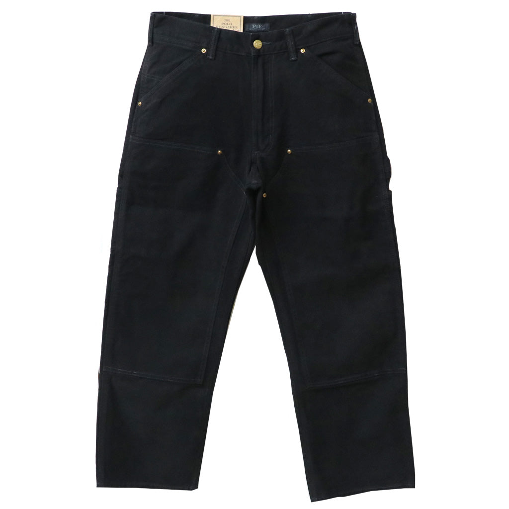 POLO RALPH LAUREN : RELAXED FIT DUNGAREE PANEL PANTS (POLO BLACK)
