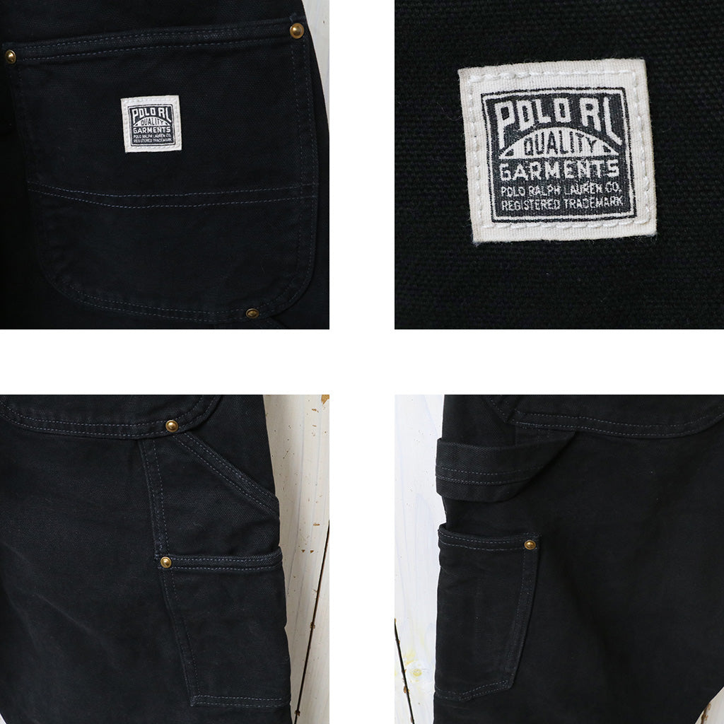 POLO RALPH LAUREN : RELAXED FIT DUNGAREE PANEL PANTS (POLO BLACK)