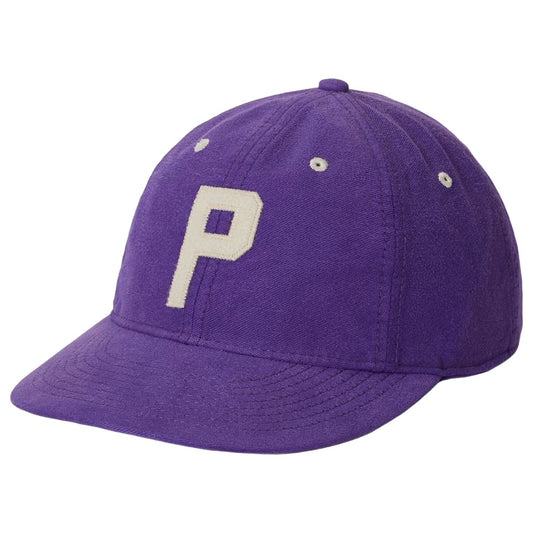 POLO RALPH LAUREN : FELT-PATCH CHAMOIS BASEBALL CAP (PURPLE CACTUS)