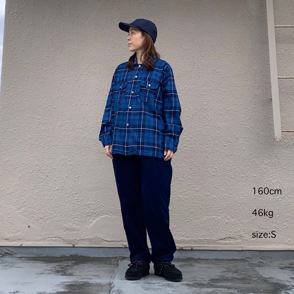 POST O'ALLS『New Shirt』(indigo check 3)