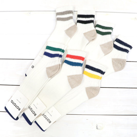 ROTOTO : O.S. RIBBED ANKLE SOCKS