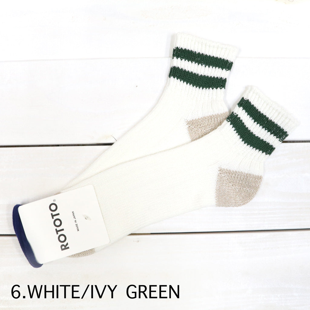 ROTOTO : O.S. RIBBED ANKLE SOCKS