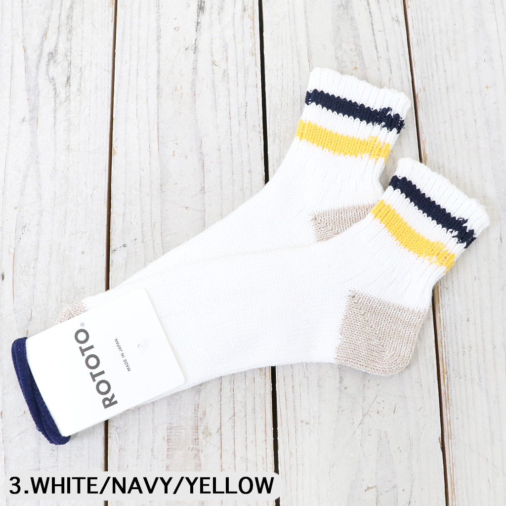ROTOTO : O.S. RIBBED ANKLE SOCKS