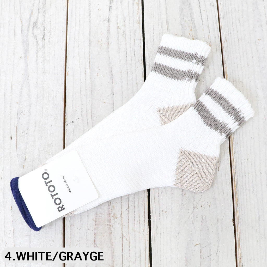 ROTOTO : O.S. RIBBED ANKLE SOCKS