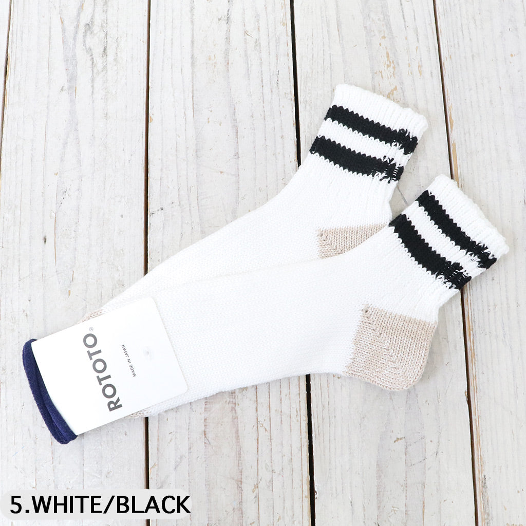 ROTOTO : O.S. RIBBED ANKLE SOCKS