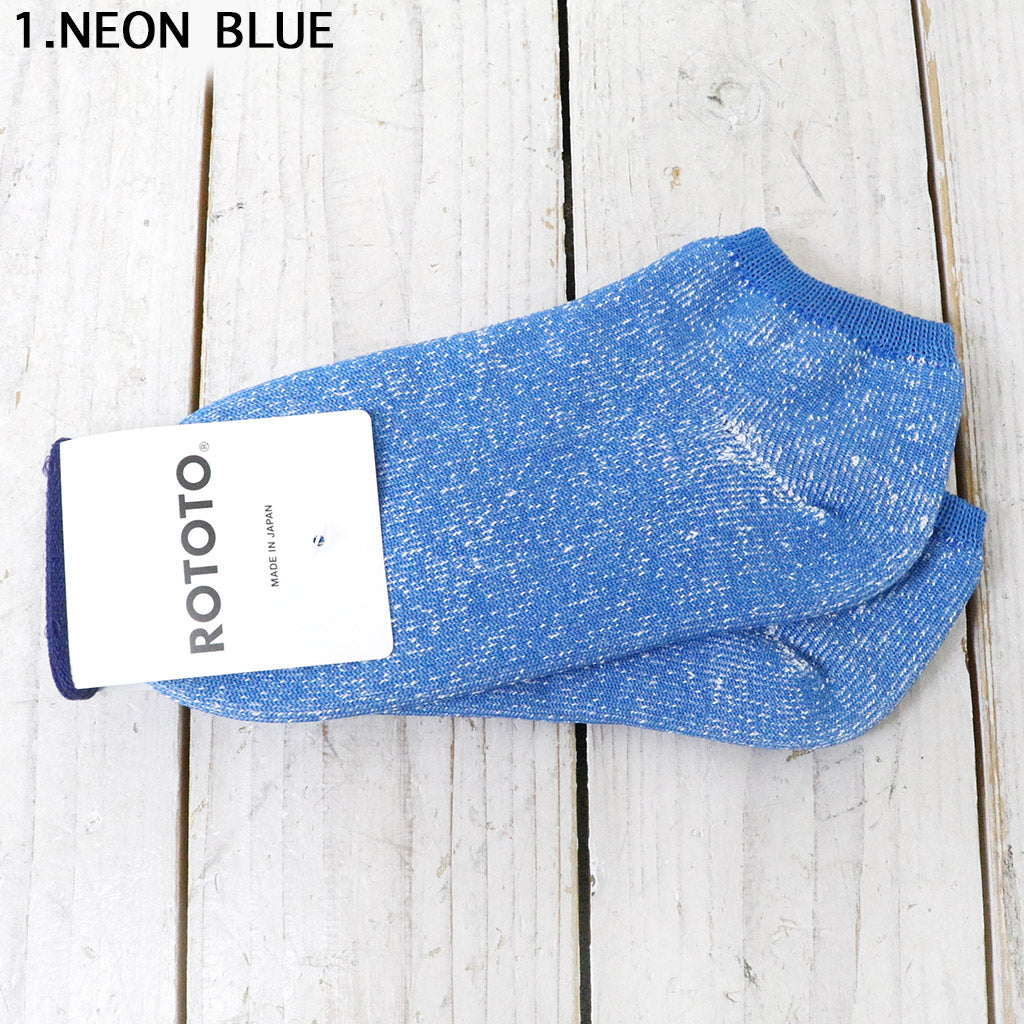 ROTOTO『WASHI PILE SHORT SOCKS “NEON”』