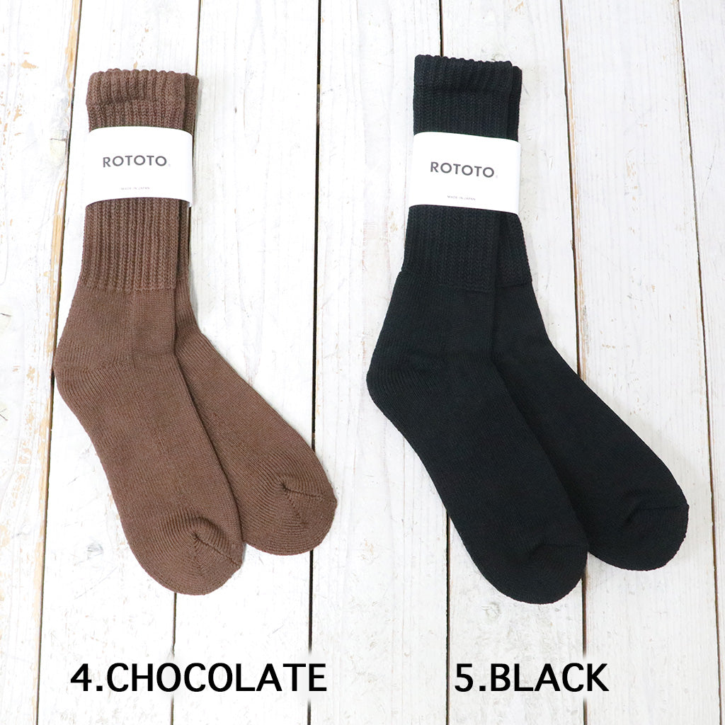 ROTOTO『LOOSE PILE CREW SOCKS』
