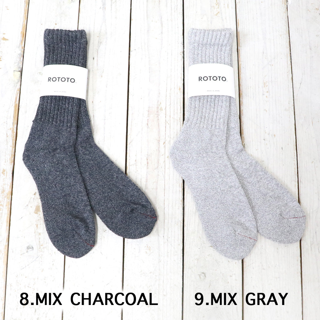 ROTOTO『LOOSE PILE CREW SOCKS』