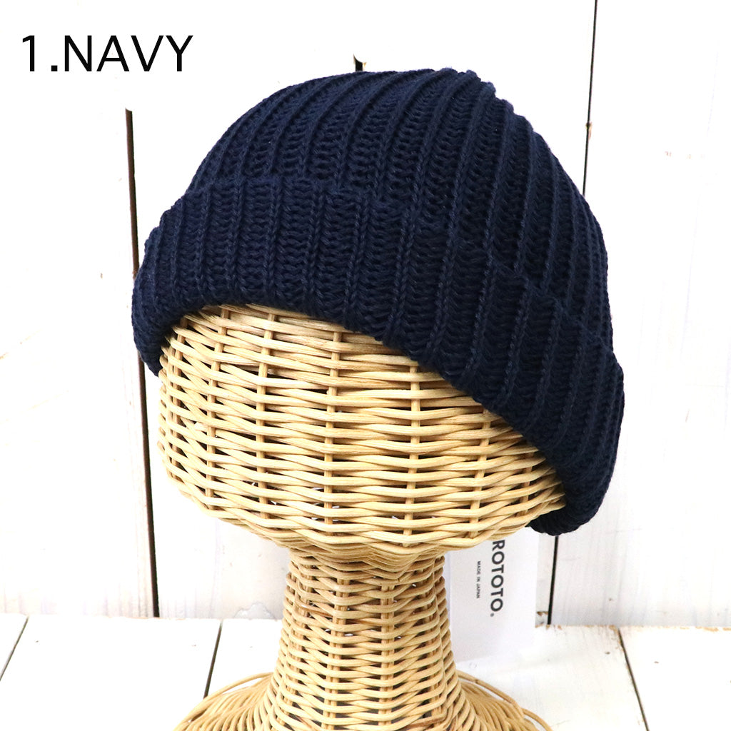 ROTOTO『CHUNKY COTTON SHORT BEANIE』