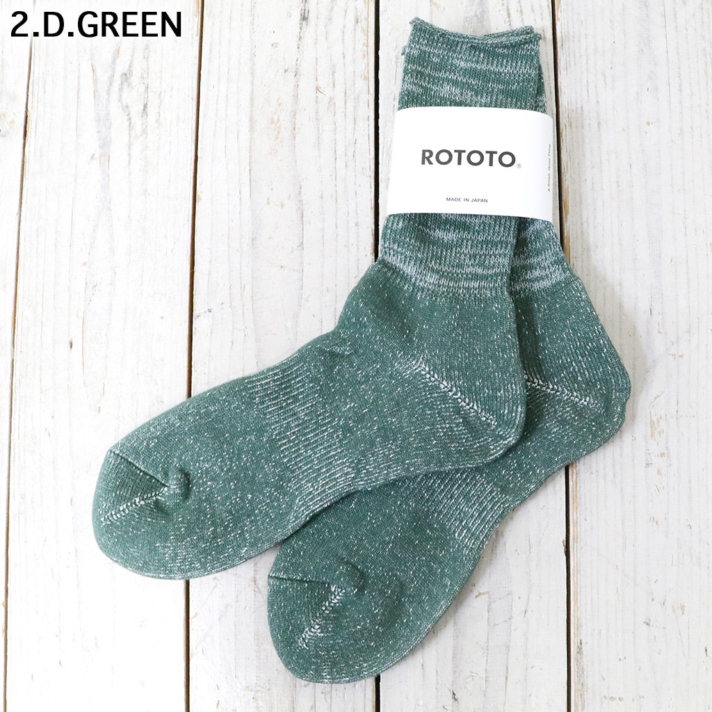 ROTOTO : WASHI PILE CREW SOCKS