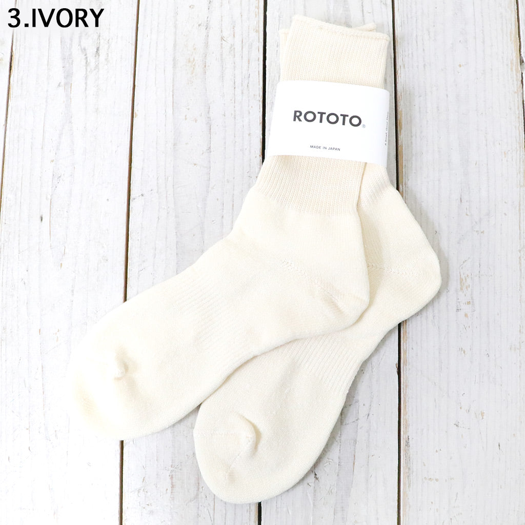 ROTOTO : WASHI PILE CREW SOCKS