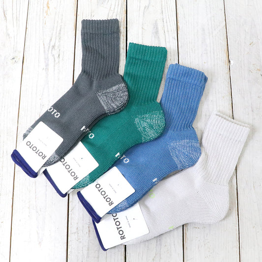 ROTOTO『EVERYDAY PILE MINI CREW SOCKS』