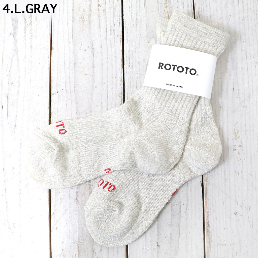 ROTOTO『DOUBLE FACE MINI CREW SOCKS “ORGANIC COTTON”』