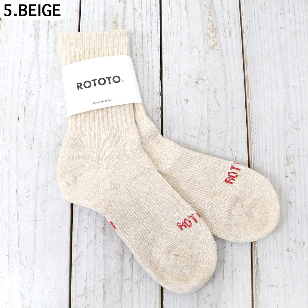 ROTOTO『DOUBLE FACE MINI CREW SOCKS “ORGANIC COTTON”』