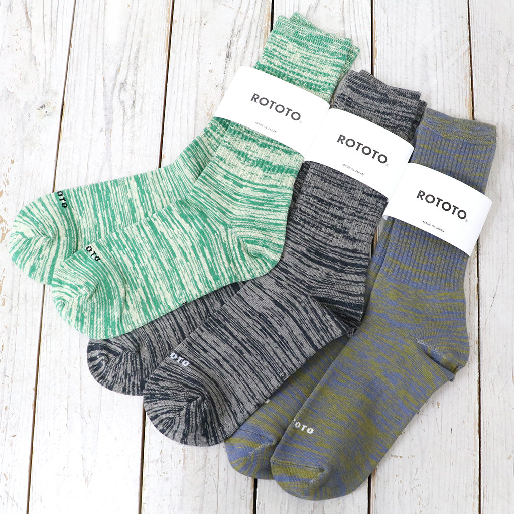 ROTOTO『RAFFY BLEND CREW SOCKS』 – Reggieshop