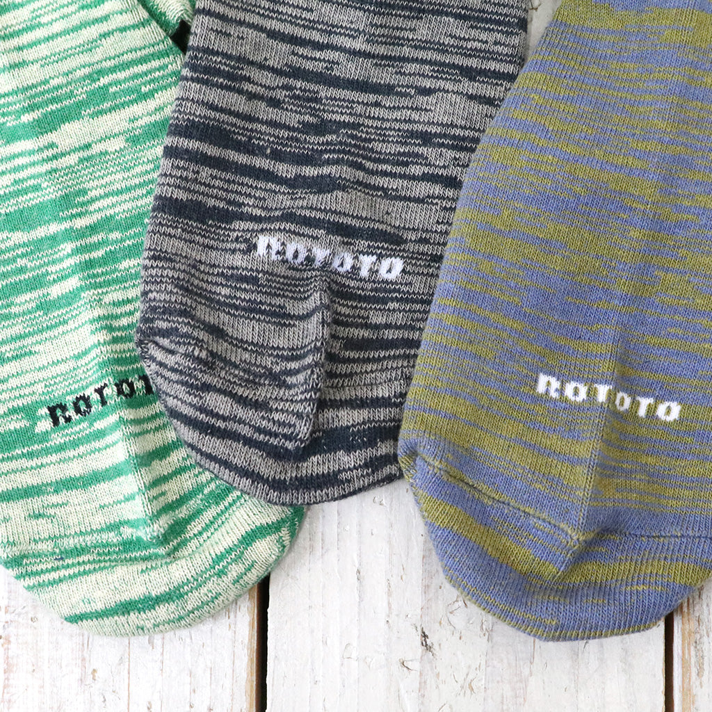 ROTOTO『RAFFY BLEND CREW SOCKS』