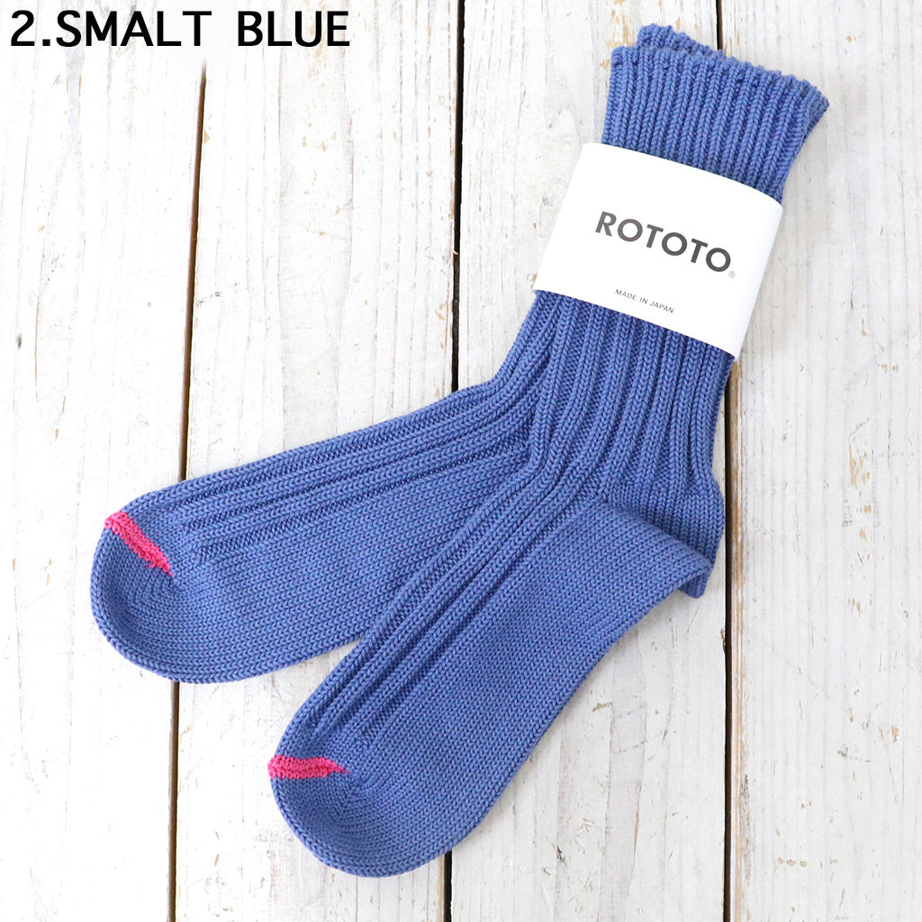 ROTOTO『CHUNKY RIBBED CREW SOCKS』