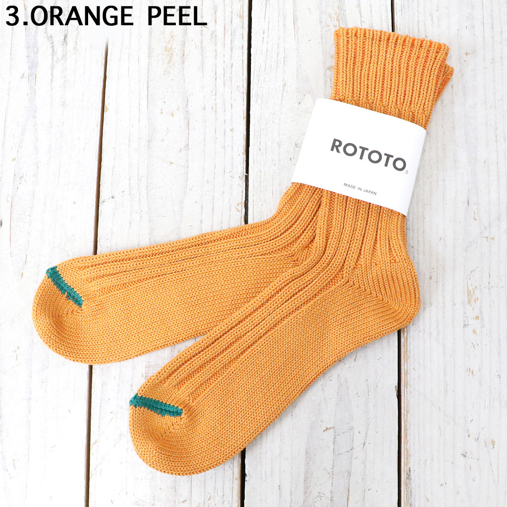 ROTOTO『CHUNKY RIBBED CREW SOCKS』