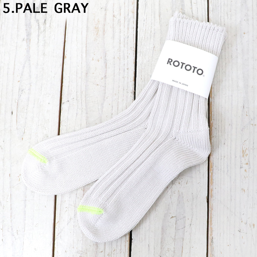 ROTOTO『CHUNKY RIBBED CREW SOCKS』