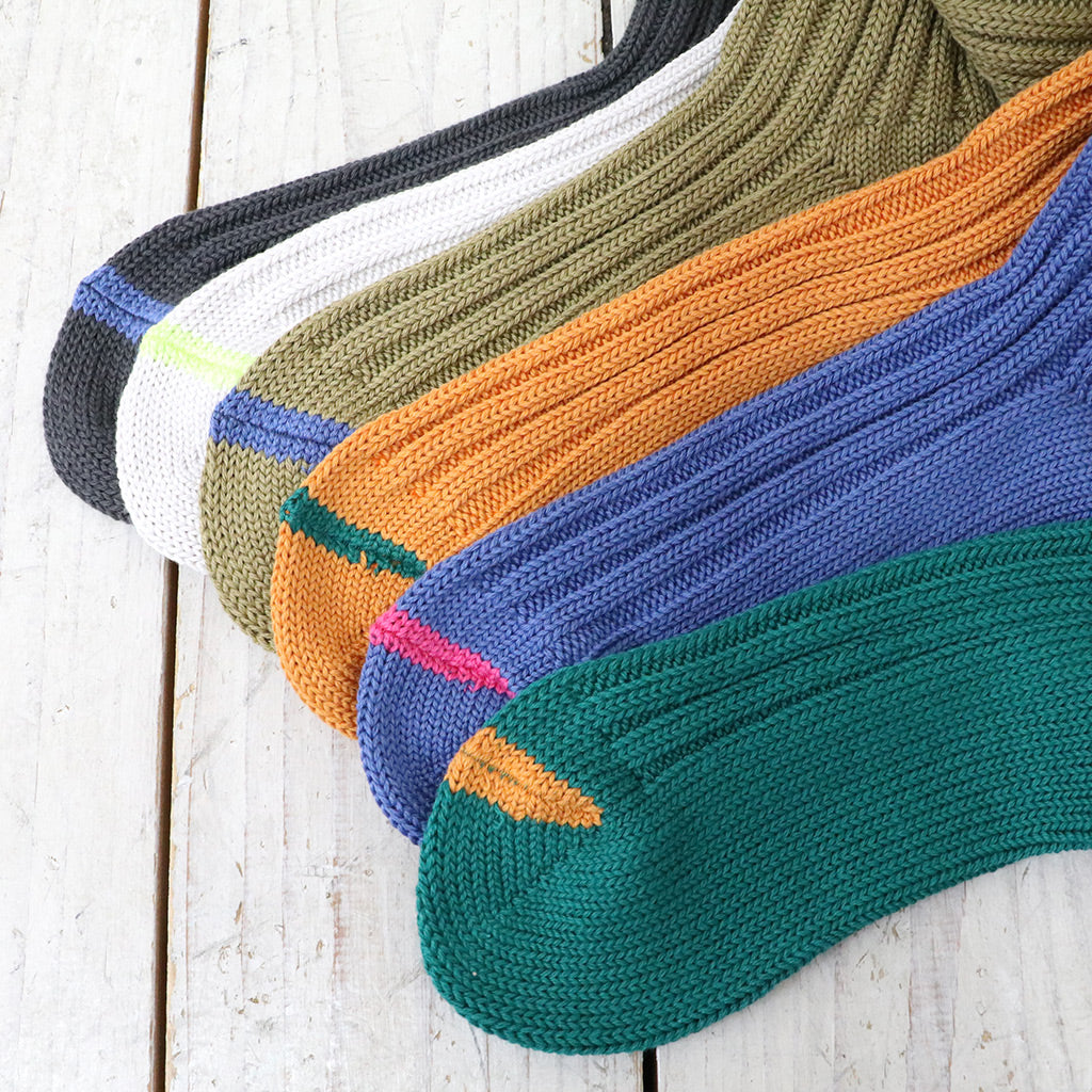 ROTOTO『CHUNKY RIBBED CREW SOCKS』