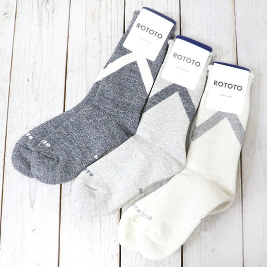 ROTOTO『RAFFY SWAET SOCKS “ZIG ZAG”』