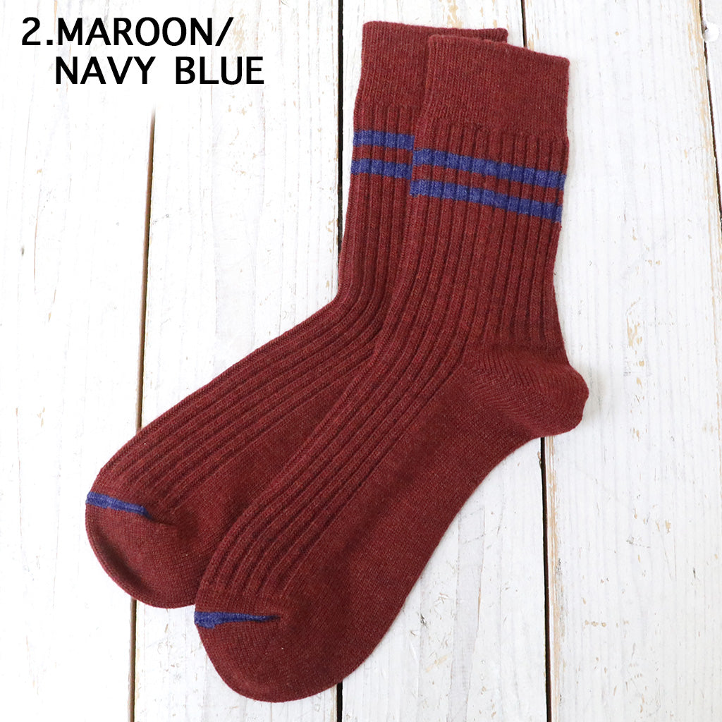 ROTOTO : MERINO LAMBS WOOL STRIPE SOCKS