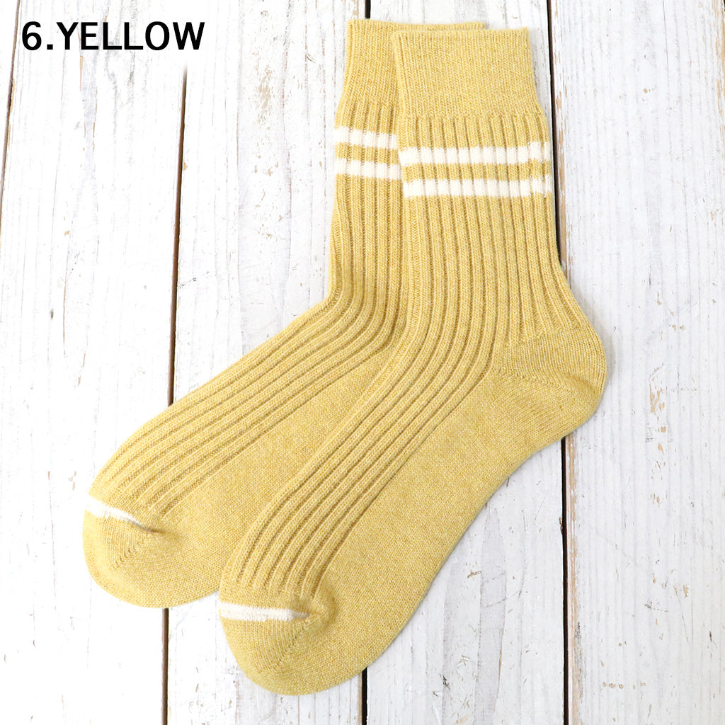 ROTOTO : MERINO LAMBS WOOL STRIPE SOCKS