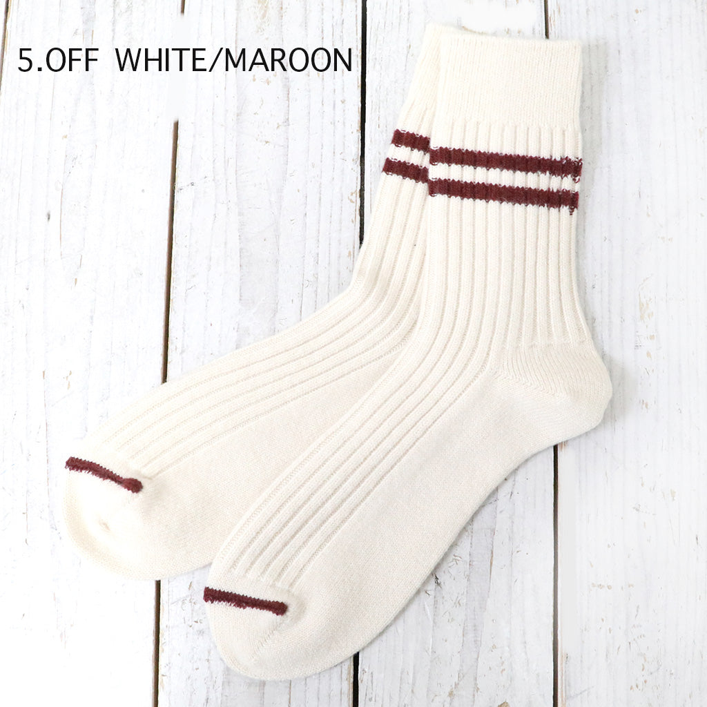 ROTOTO : MERINO LAMBS WOOL STRIPE SOCKS