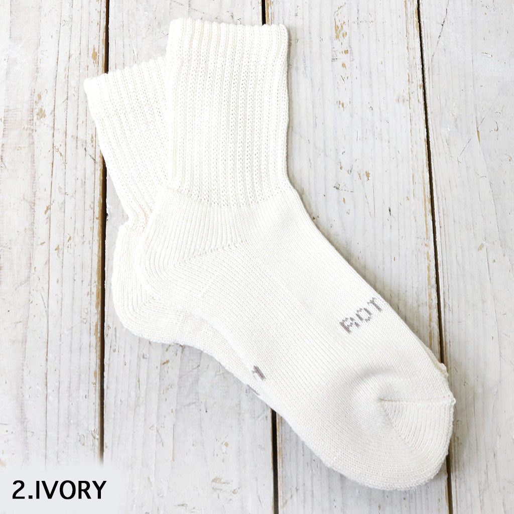 ROTOTO : ORGANIC DAILY 3 PACK MINI CREW SOCKS