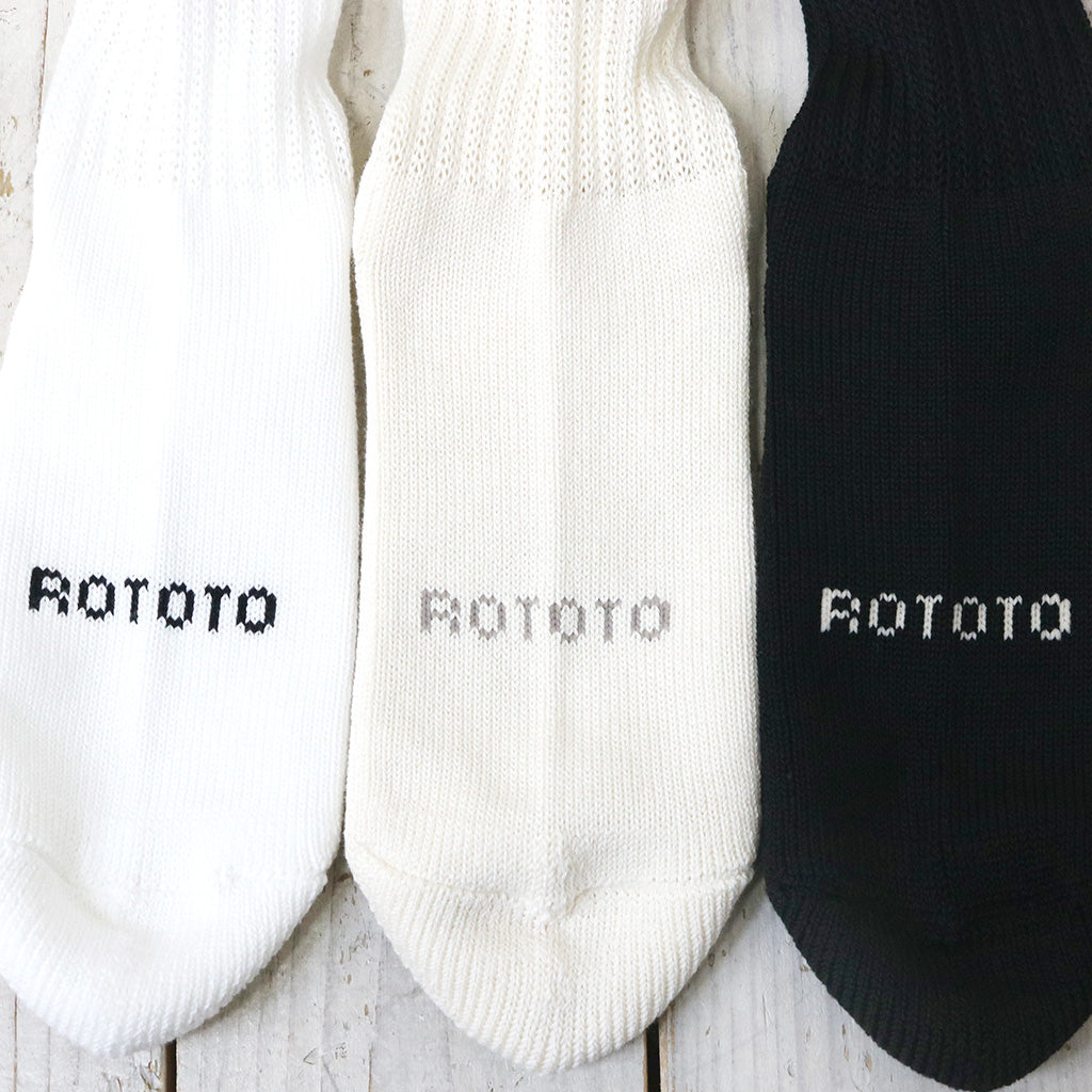 ROTOTO『ORGANIC DAILY 3 PACK MINI CREW SOCKS』