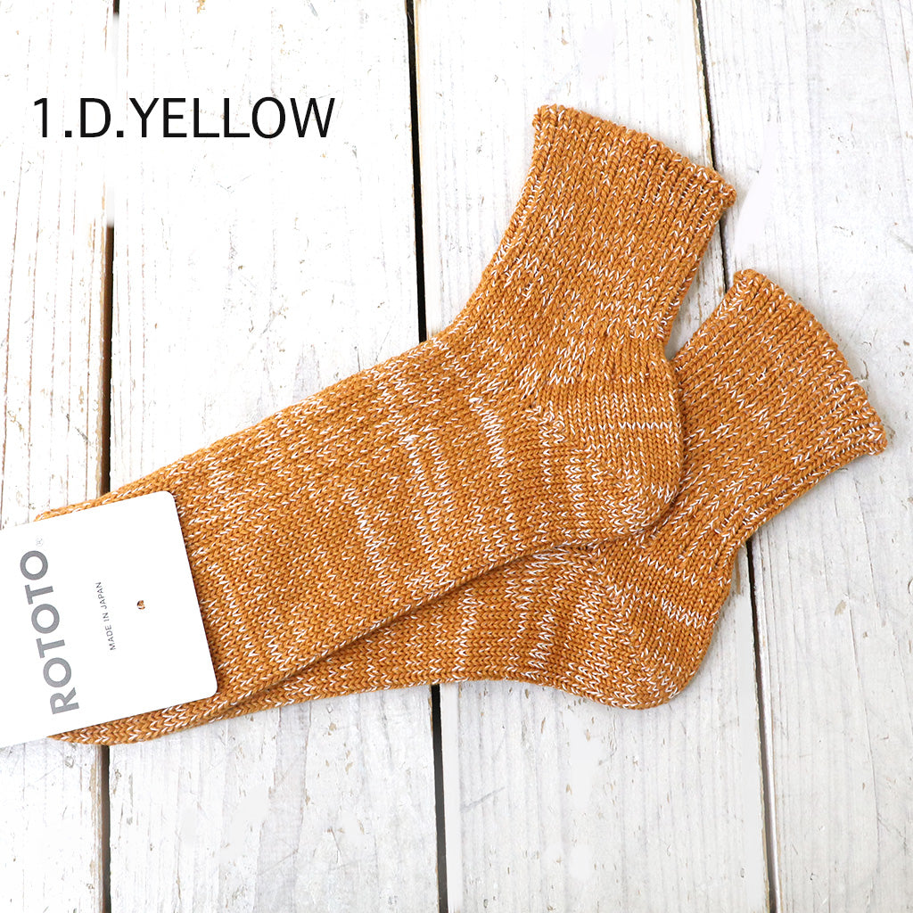 ROTOTO『LOW GAUGE RIBBED MARL ANKLE SOCKS』
