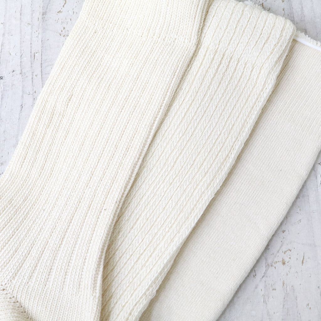ROTOTO : ORGANIC DAILY 3 PACK CREW SOCKS (R1123)