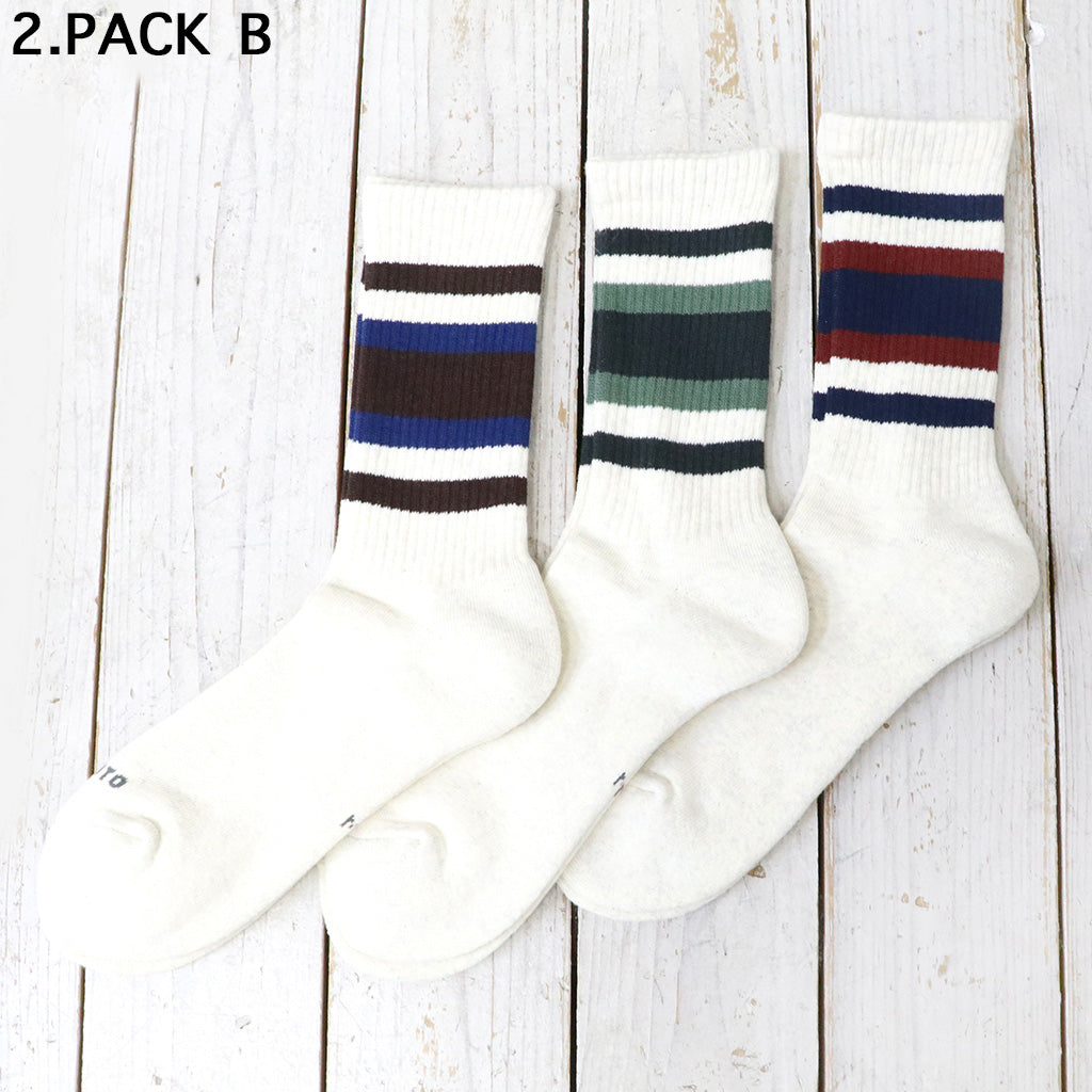 ROTOTO : 3 PACK EVERYDAY ATHLETIC SOCKS