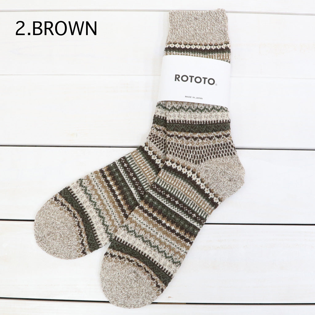 ROTOTO : NORDIC PATTERN SOCKS (R1630)