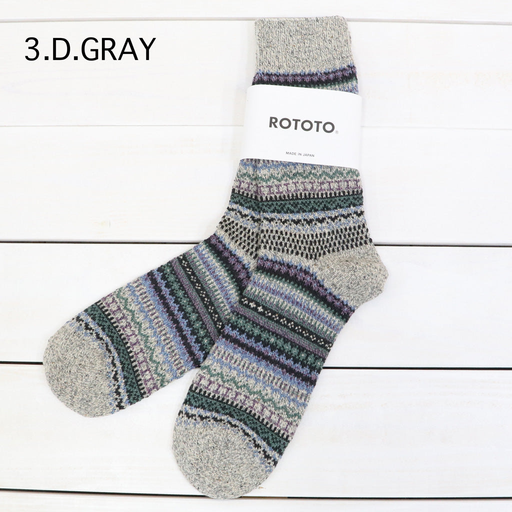 ROTOTO : NORDIC PATTERN SOCKS (R1630)