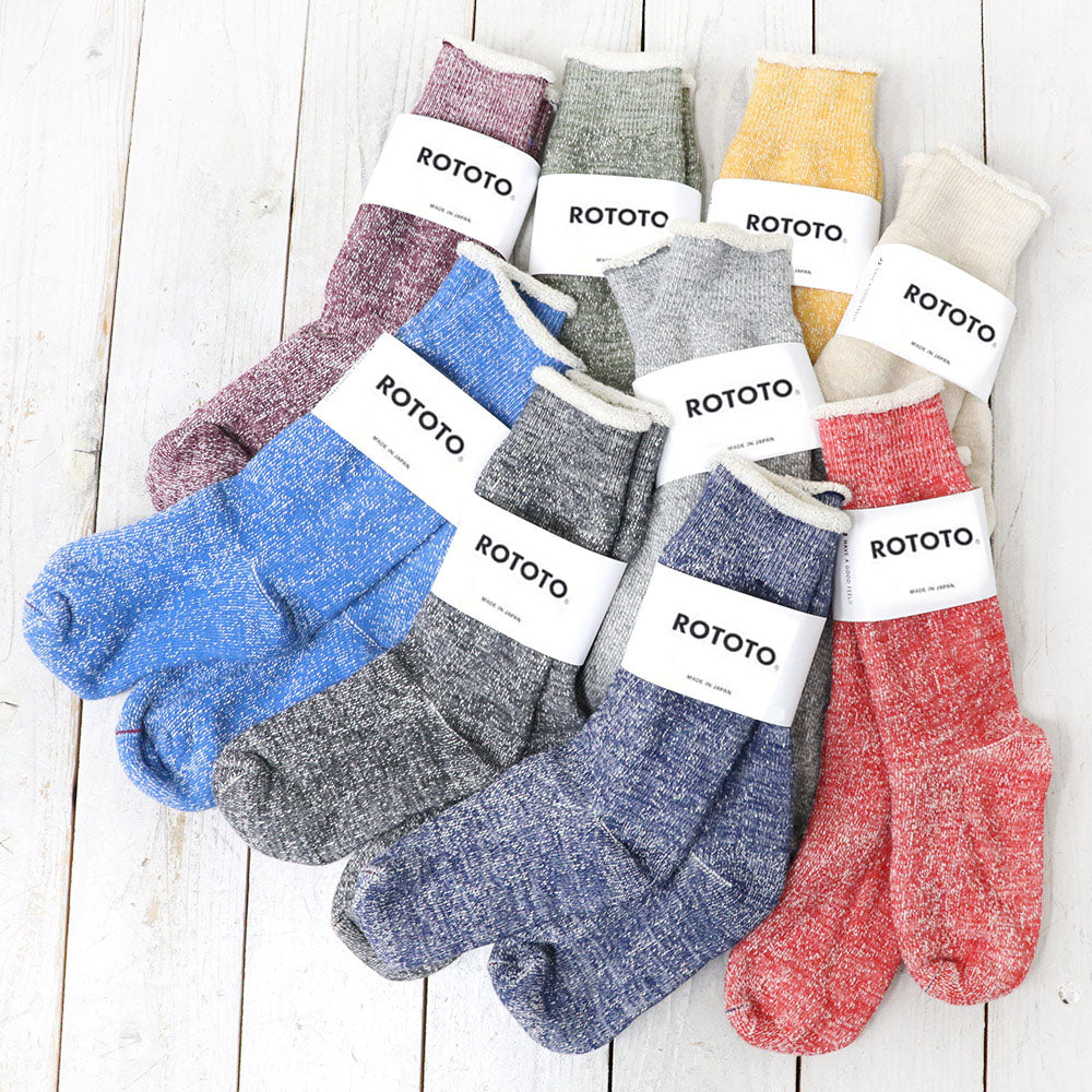 ROTOTO : DOUBLE FACE SOCKS