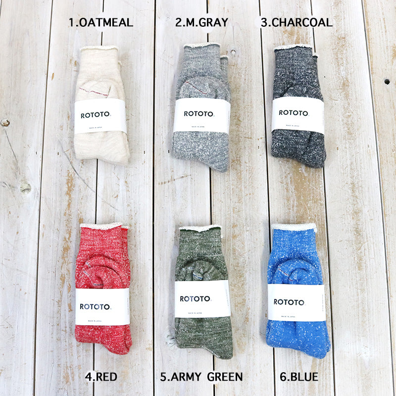 ROTOTO : DOUBLE FACE SOCKS