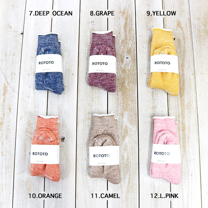 ROTOTO : DOUBLE FACE SOCKS