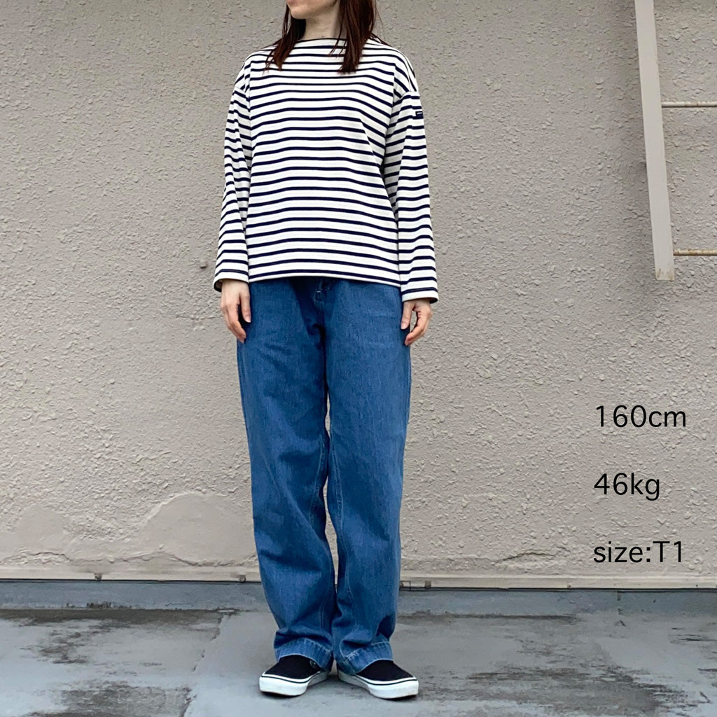 SAINT JAMES『OUESSANT LOOSE』(ECRU/MARINE)