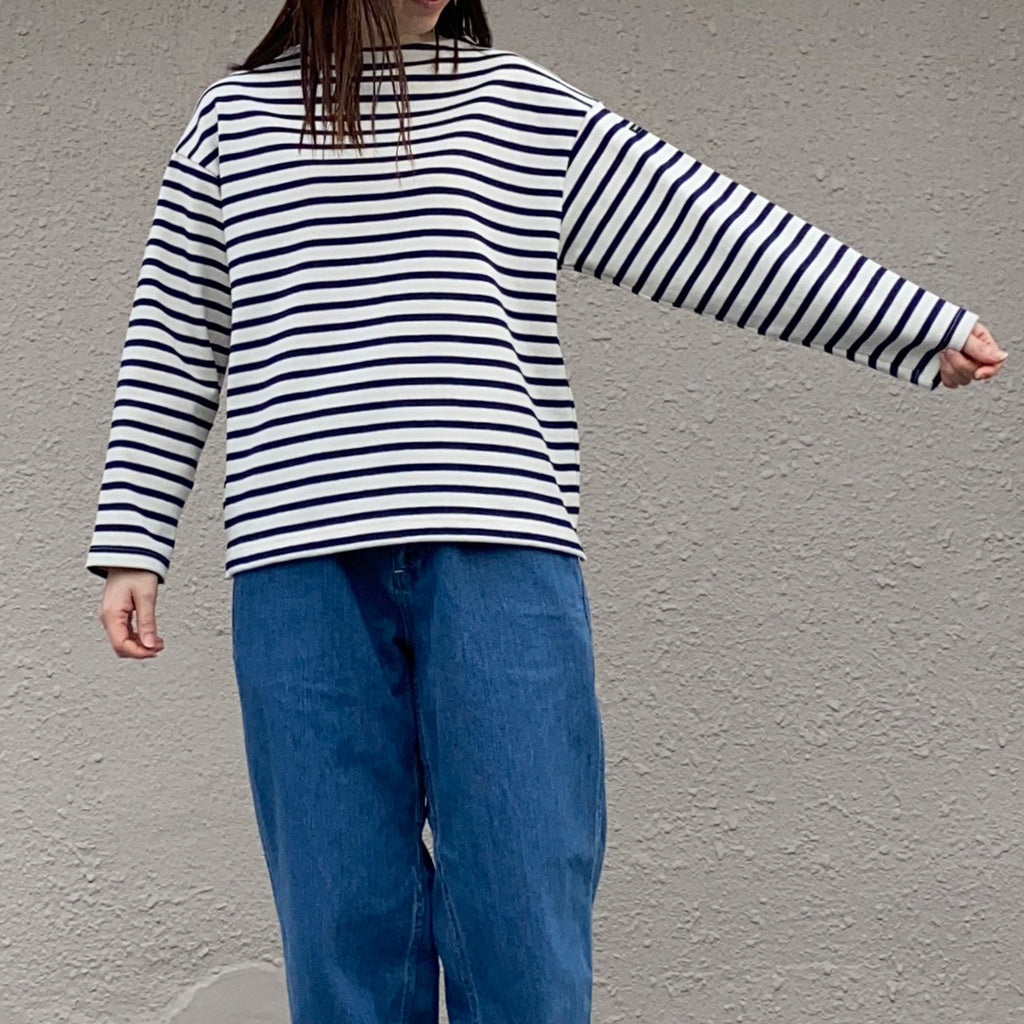 SAINT JAMES『OUESSANT LOOSE』(ECRU/MARINE)