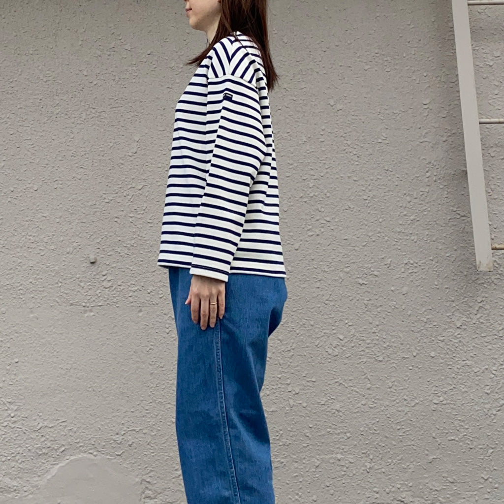 SAINT JAMES『OUESSANT LOOSE』(ECRU/MARINE)