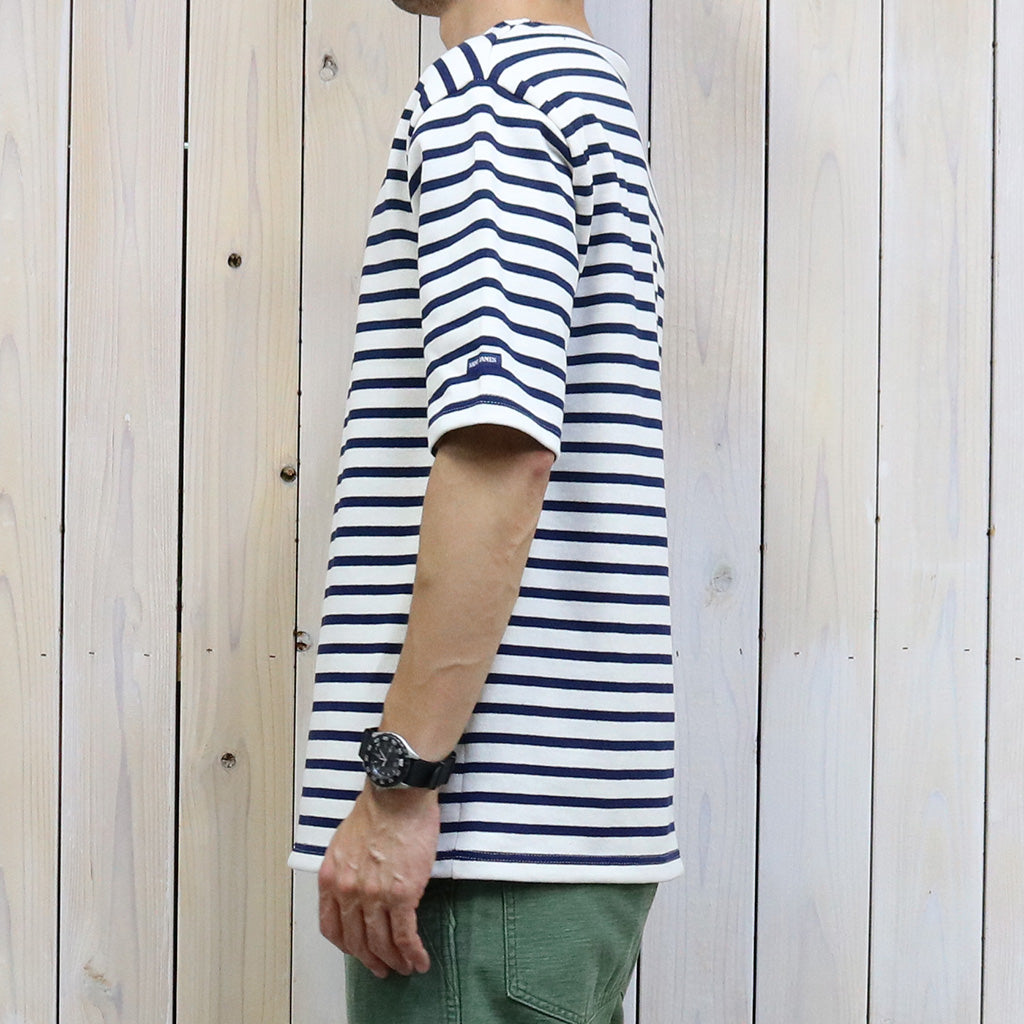 SAINT JAMES『OUESSANT SHORT』(ECRU/MARINE)