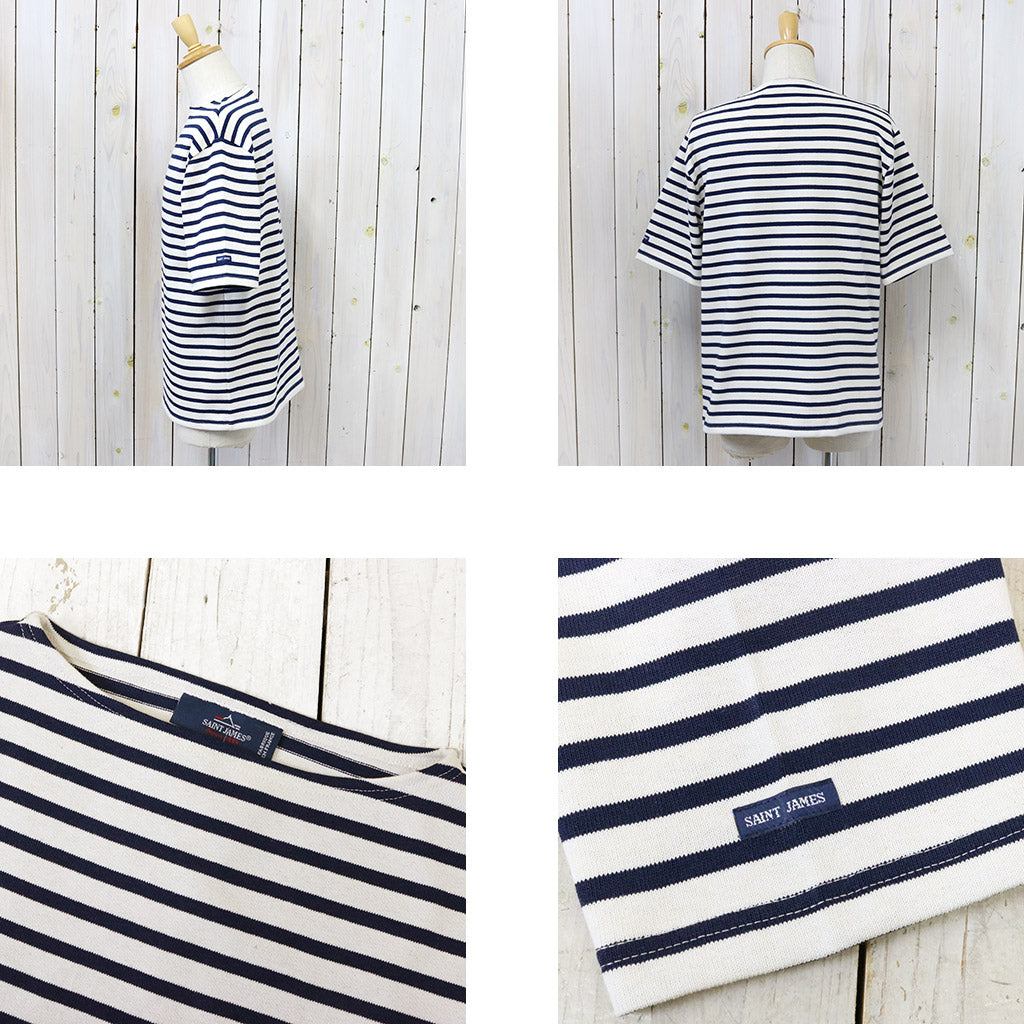 SAINT JAMES『OUESSANT SHORT』(ECRU/MARINE)