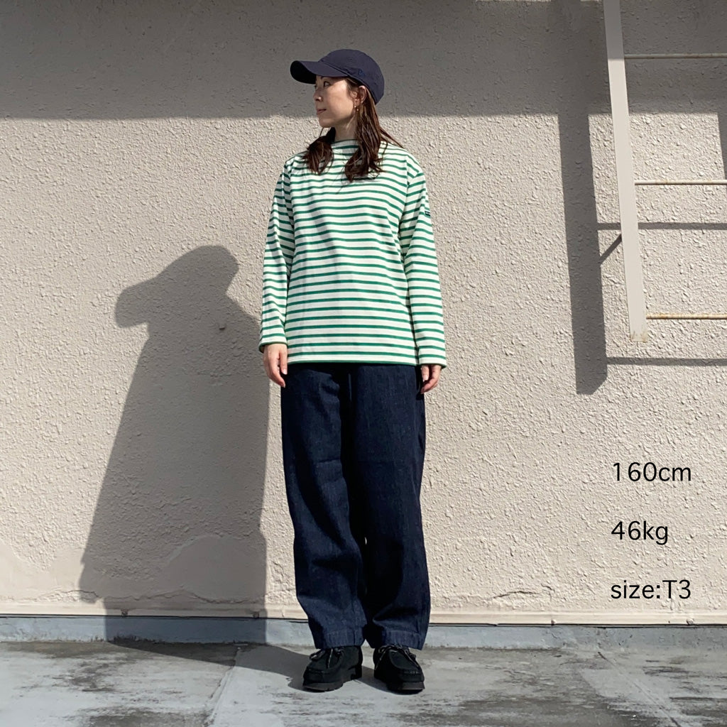 SAINT JAMES『OUESSANT』(ECRU/GREEN)