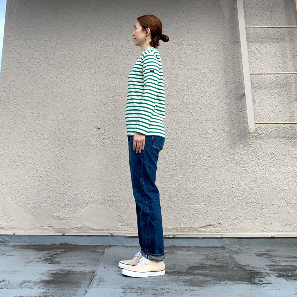 SAINT JAMES『OUESSANT』(ECRU/GREEN)
