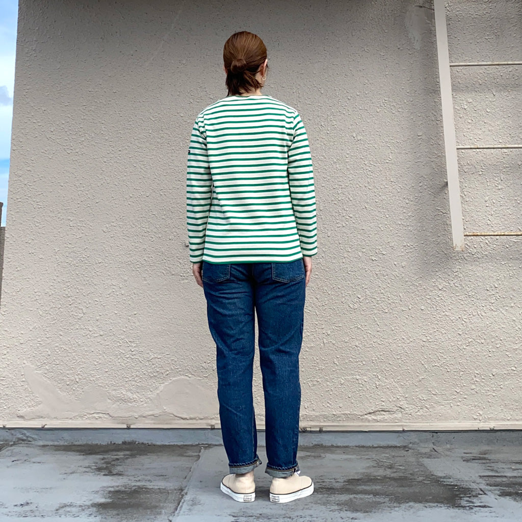 SAINT JAMES『OUESSANT』(ECRU/GREEN)