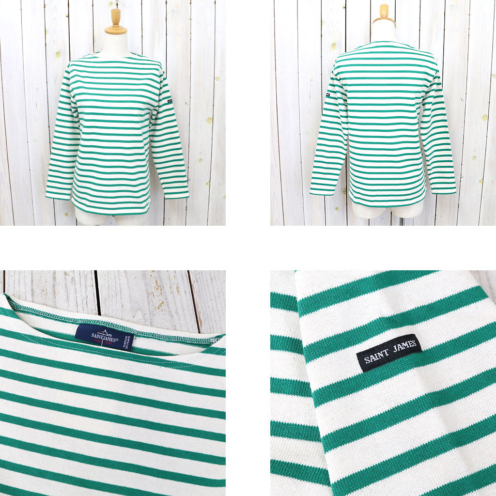 SAINT JAMES『OUESSANT』(ECRU/GREEN)