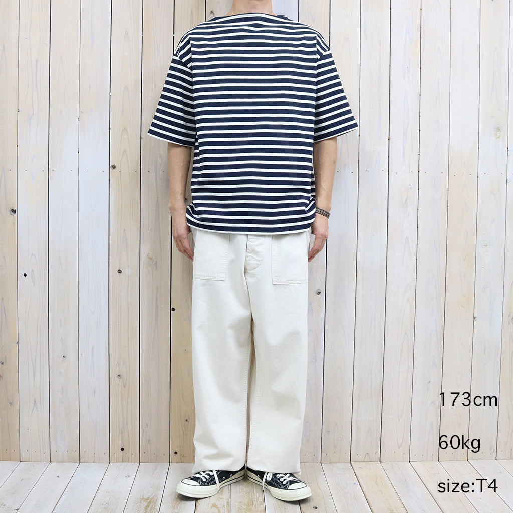 SAINT JAMES : OUESSANT LOOSE S/S (NAVY/ECUME)